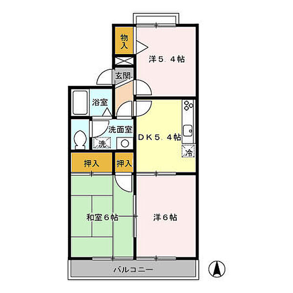 同じ建物の物件間取り写真 - ID:211046333383