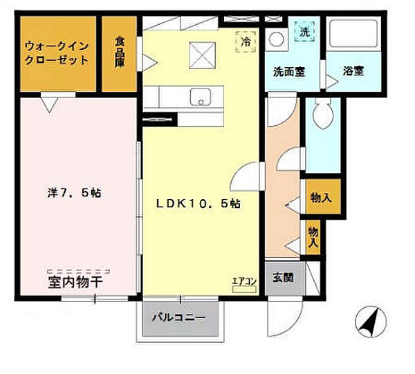 同じ建物の物件間取り写真 - ID:211044877303