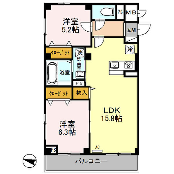 同じ建物の物件間取り写真 - ID:211046986594