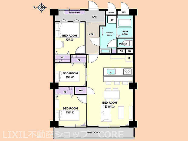 2024年5月末新規リノベーション完了予定！全居室収納付き3LDKの暮らしやすいお部屋です。