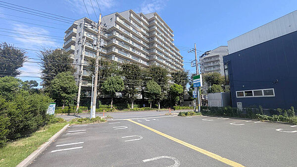 【外観】　マンション内には植栽が豊かで、四季の移ろいを身近に感じられます！大規模マンションで管理体制良好です