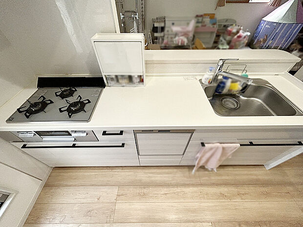 【システムキッチン】家事をサポートする食洗機付きです！