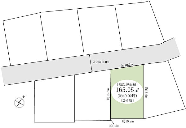 【区画図】全38区画の開発分譲地！住環境良好です。