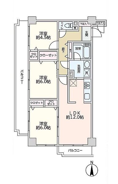 間取りを拡大表示