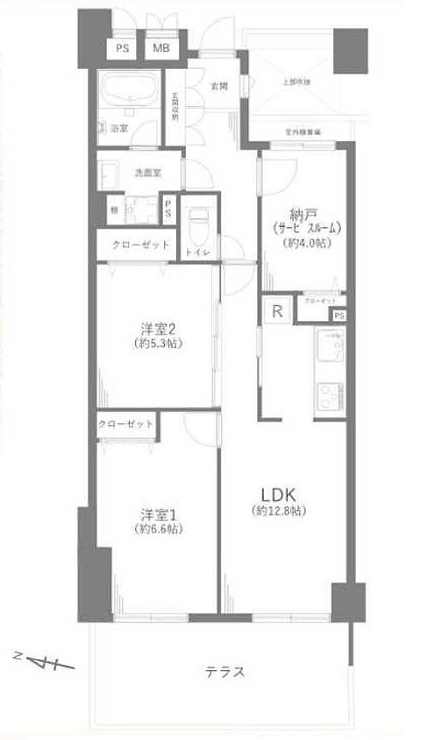 約4帖の納戸付き2LDKです！3路線・3駅利用可能で通勤通学に便利です！