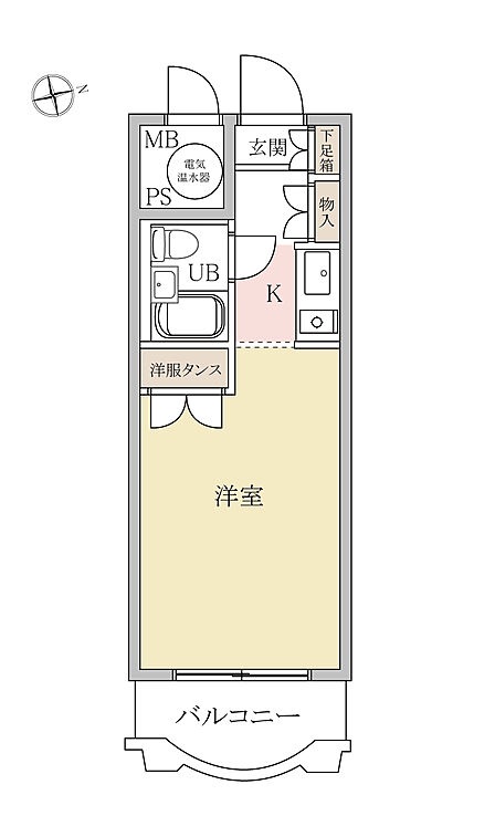 1R 間取り