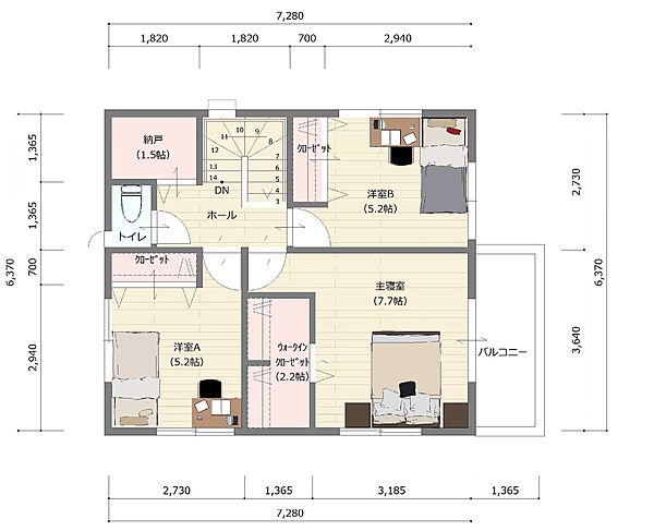 間取りを拡大表示