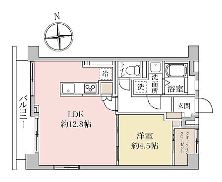 1LDK・ウォークインクローゼット