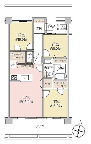 ■テラス付き住戸