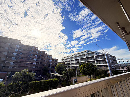 見上げれば一面の青空。毎日の暮らしにゆとりと開放感を添える景色。