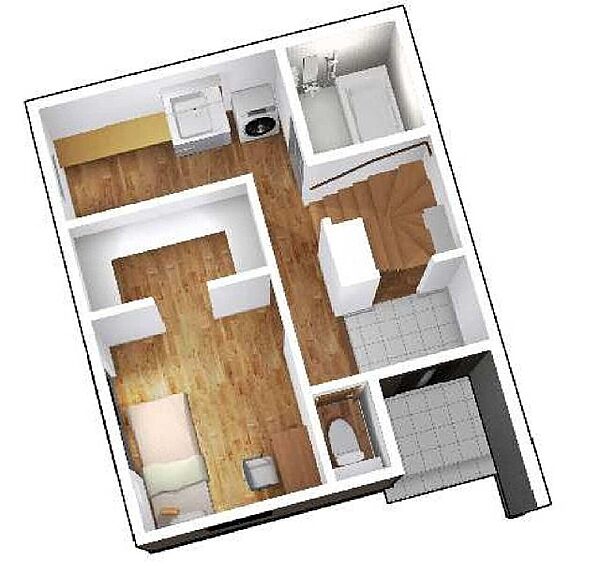 3階建プラン□1F床面積 32.29?（ 9.76坪）