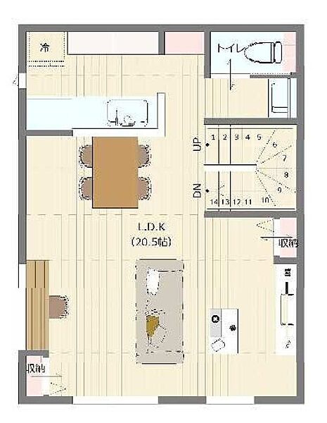 3階建プラン□2F床面積：39.74?（12.02坪）