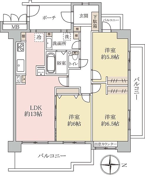 apartment 埼玉県八潮市大瀬１丁目2-11　カーサヴェルデ八潮