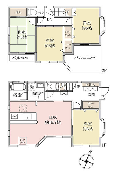 建物面積：95.64?4LDK