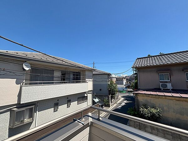 開放感ある2階からの眺望