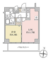 Risingplace押上 1LDKの間取図画像