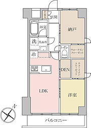 ヴェラハイツ武蔵小山 1SLDKの間取図画像