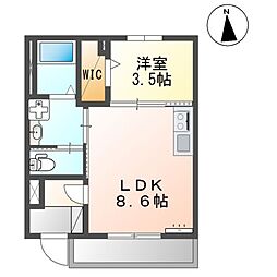 neoheim（ネオハイム） 1階1LDKの間取り
