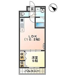 アヴァンティ ルーチェ 1LDKの間取図画像