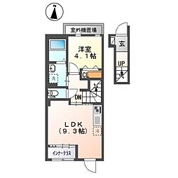 ヒルステージ野方 1LDKの間取図画像