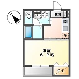 A.C.Grandage 1Kの間取図画像