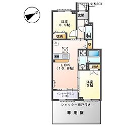 ステラ ハウス 2LDKの間取図画像