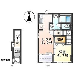 ソナス 1LDKの間取図画像