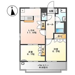 ソレアード・メゾンＢ 2階/203