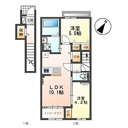 APGヴィラ徳倉B 2階