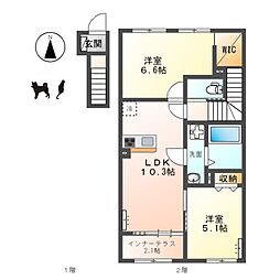 東大阪市上四条町新築アパート工事 2階