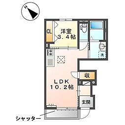カーサプレーマイースト 1階
