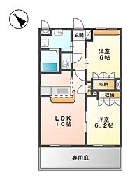 間取図画像 2LDK