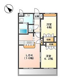 間取図画像 2LDK
