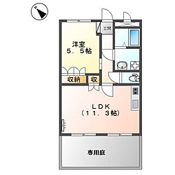 花みずき 1LDKの間取図画像