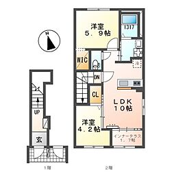 仮)三苫3丁目新築アパート 2階