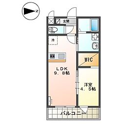 Takuji 1LDKの間取図画像
