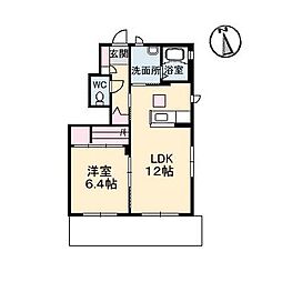 間取図画像 1LDK
