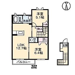 間取図画像 2LDK