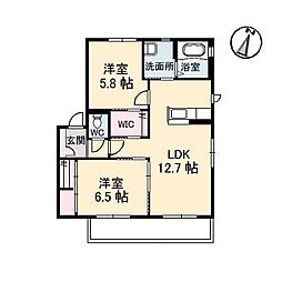 間取図画像 2LDK
