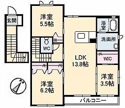 間取図画像 3LDK