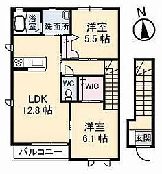 間取図画像 2LDK