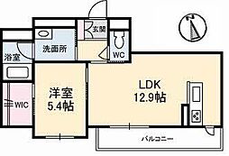 サニーガーデン 1LDKの間取図画像