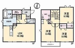 ショシュール・デ・フィス 3LDKの間取図画像
