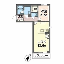 エターナ 1LDKの間取図画像