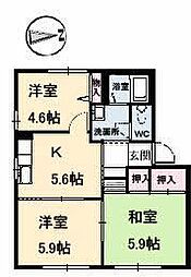 フレグランスR 3Kの間取図画像