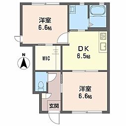 ポルタ　ブランシェ 1階2DKの間取り