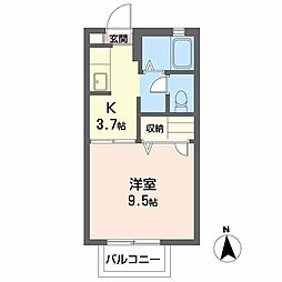 インペリアルC 1Kの間取図画像