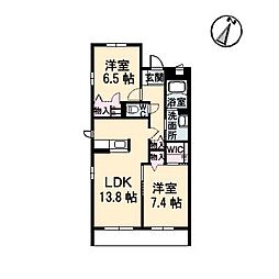 グランマスト観音寺新町 2LDKの間取図画像