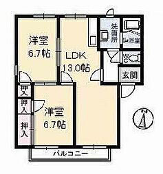 間取図画像 2LDK