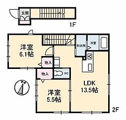 間取図画像 2LDK